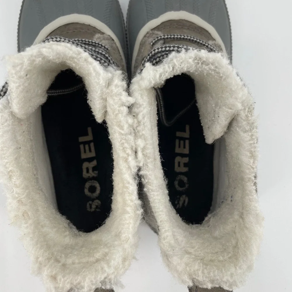 Sorel Out N About Plus Felt Waterproof Duck Boots Quarry Gray‎ Womens 7.5